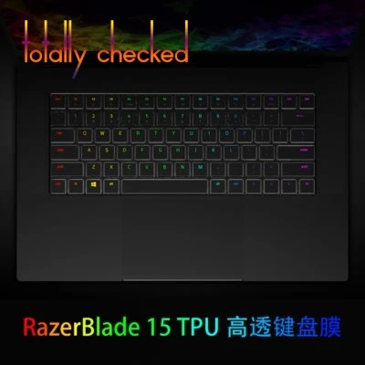 Защитный чехол для клавиатуры прозрачная клавиатура из ТПУ Razer Blade 15 2018 6