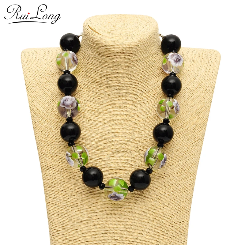 Новое поступление модное женское многоцветное акриловое ожерелье из смолы