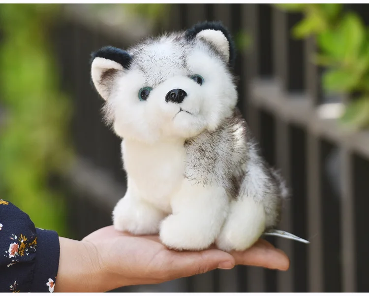 Kawaii щенок мягкие игрушки 10/20 см Милая симуляция хаски собака плюшевые игрушки куклы Дети Детские игрушки Плюшевые хаски куклы
