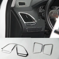 for hyundai ix35 2010 2015 car air condition outlet abs chrome trim auto accessories decoration car styling 4pcs per set