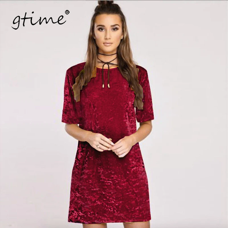 GTIME дропшиппинг элегантное платье Весна Лето Дамские круглые Платья с коротким
