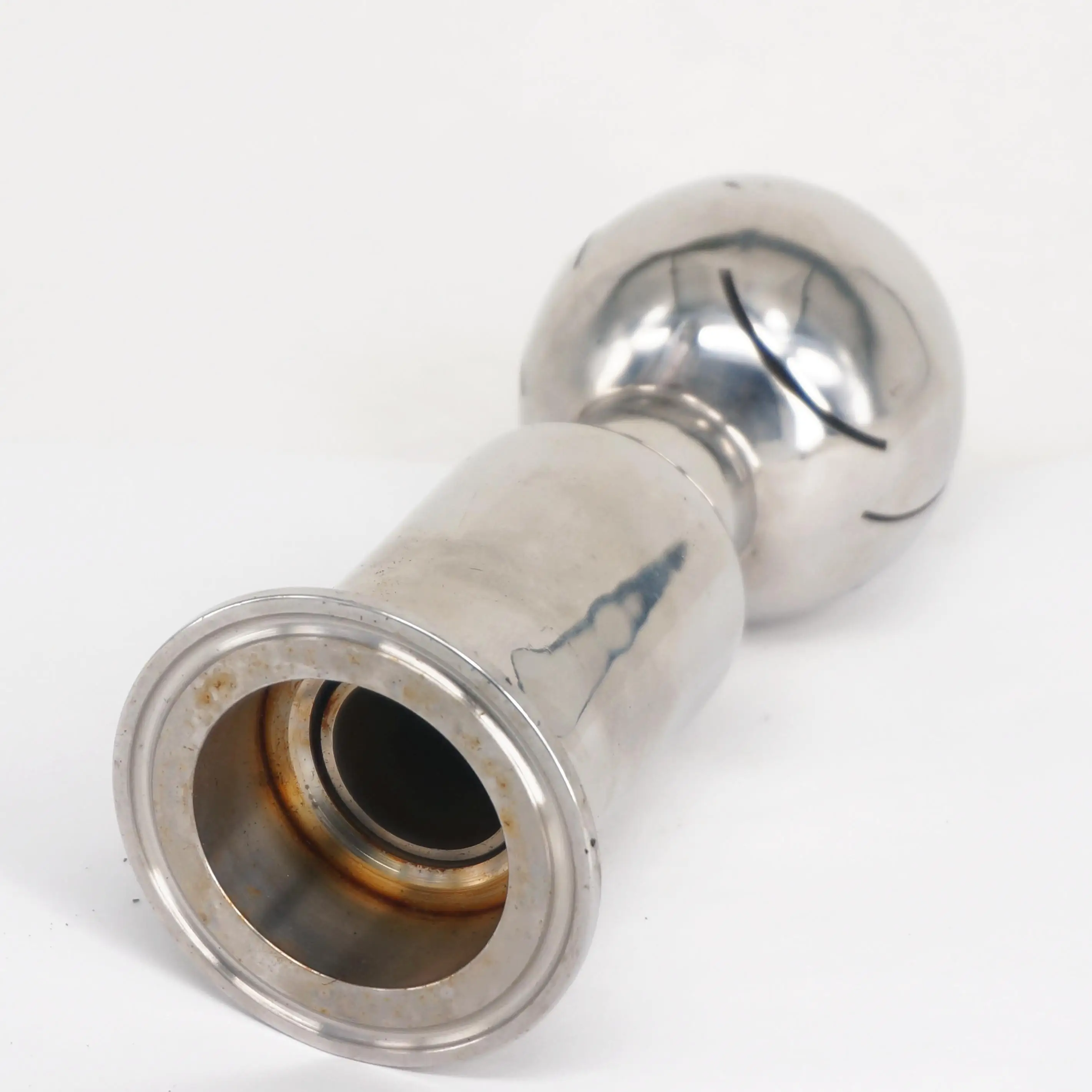 Вращающийся распылительный шар из нержавеющей стали SS304 2 дюйма тройной зажим