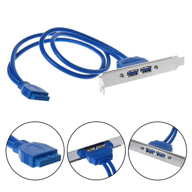 Новый usb-кабель-адаптер MSI 2 x USB 3 0 гнездовое крепление панель для материнской