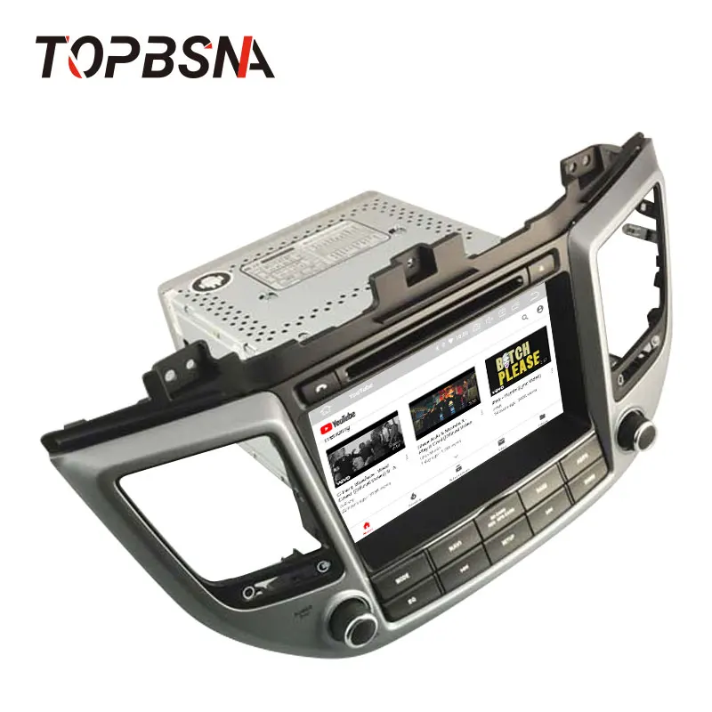 Автомобильный DVD плеер TOPBSNA Android 10 для Hyundai Tucson IX35 2016 2017 2018 WIFI GPS навигация 2 Din