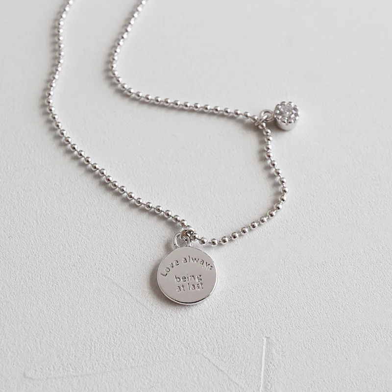 Женский браслет на ногу из серебра 925 пробы с гравировкой в виде букв | Украшения и