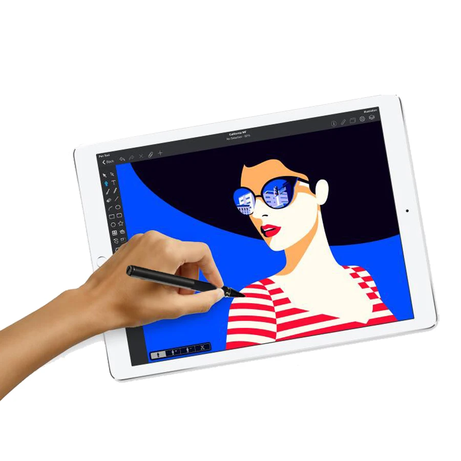 Только 1 4 мм ручка для планшета (2 в 1) стилус рисования IOS и Android stylus slim. Ручка