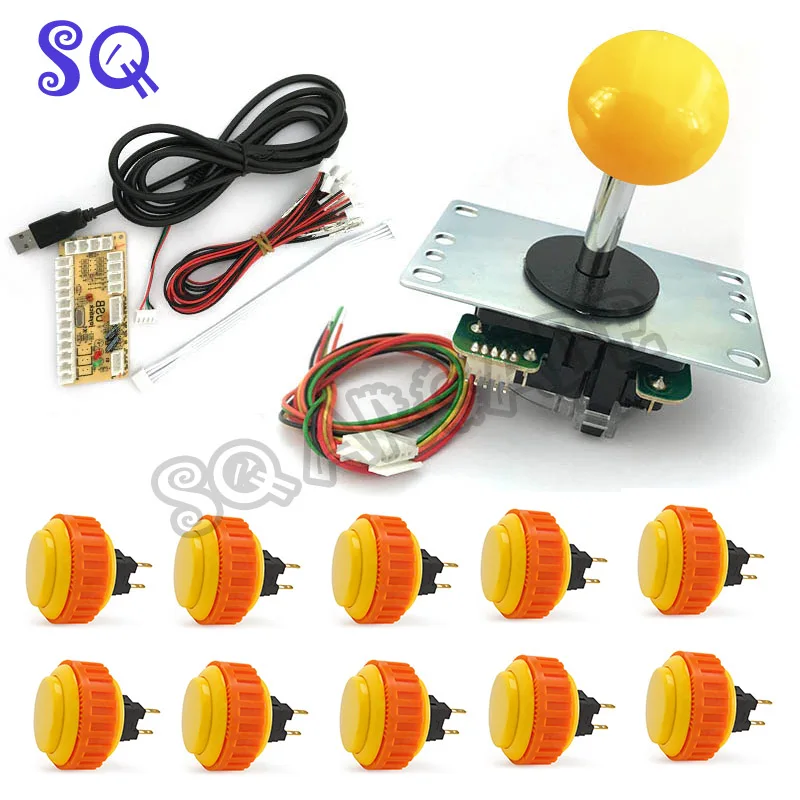 Аркадная игра Управление Панель DIY Аркадные Джойстики + USB разъем кодер доска Sanwa