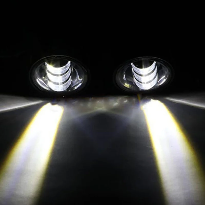 2 шт./пара 30 Вт led 4 дюйма белые круглые противотуманные фары объектив проектор