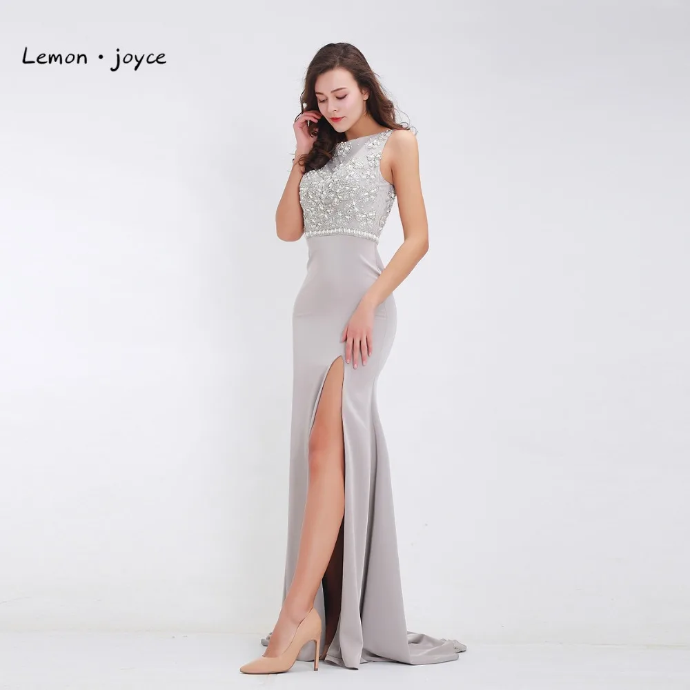 Женское вечернее платье в пол Lemon joyce длинное формальное с высоким разрезом и