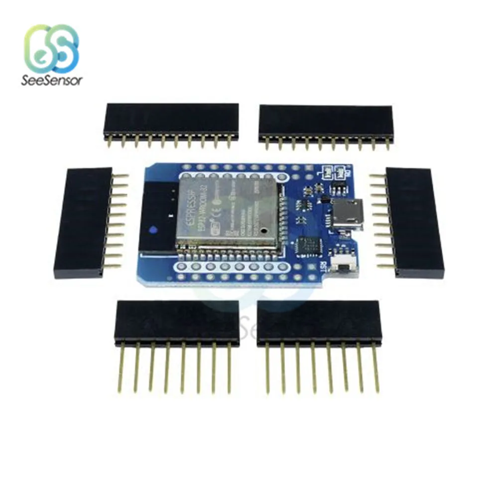 TTGO Mini ESP32 WiFi плата модуля CP2104 синяя для разработки Bluetooth D1 ESP8266 модуль с контактами