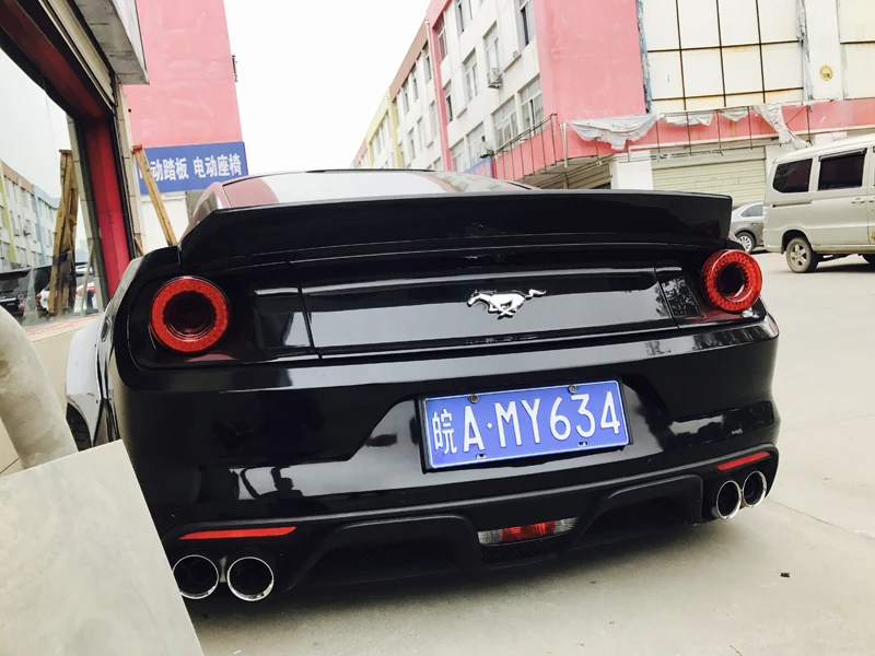 Подходит для Ford Mustang спойлер 2 двери Mustang черный Высокое качество углеродного волокна заднего крыла Спойлер