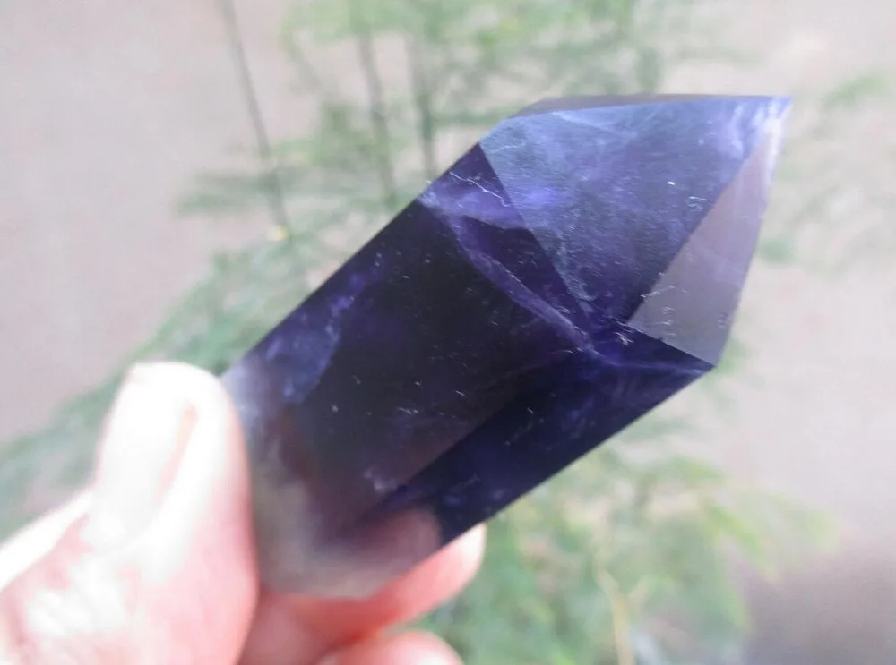 

Rare colorful Fluorite Crystal Healing Massage Wand Point