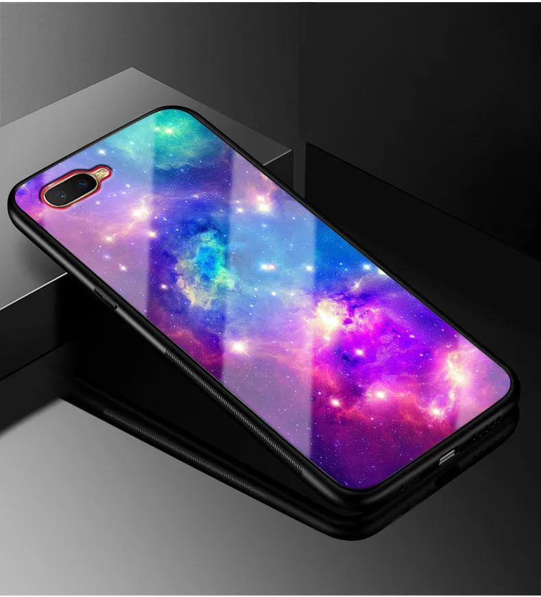 Для Coque Oppo RX17 Neo чехол из закаленного стекла твердая задняя крышка для OPPO RX17 Neo CPH1893 RX17Neo RX 17 Neo чехол силиконовый бампер