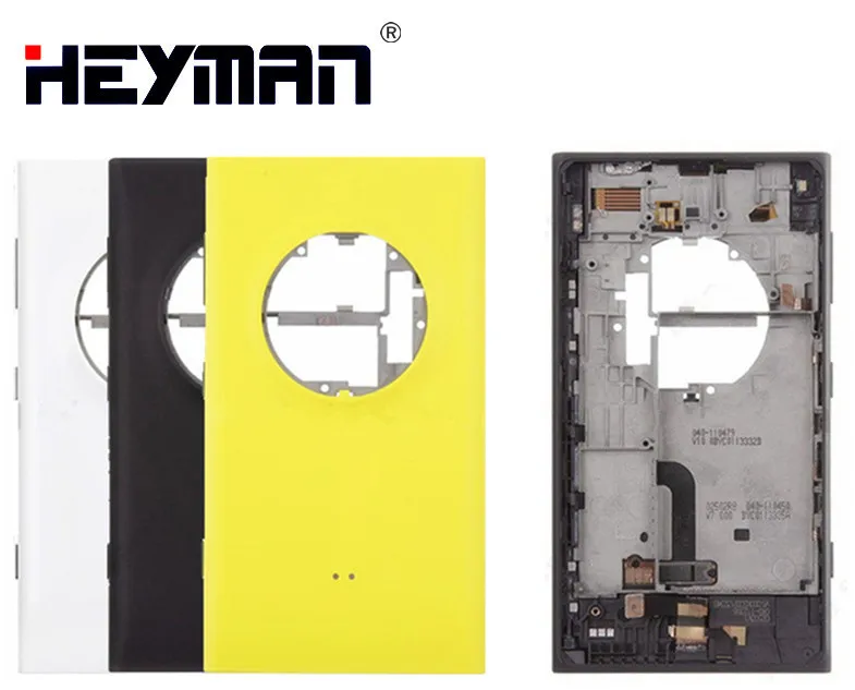 

Cover Battery Housing for Nokia Lumia 1020 Bezel back Back Cover Case door(with side Power Volume button charge connector)