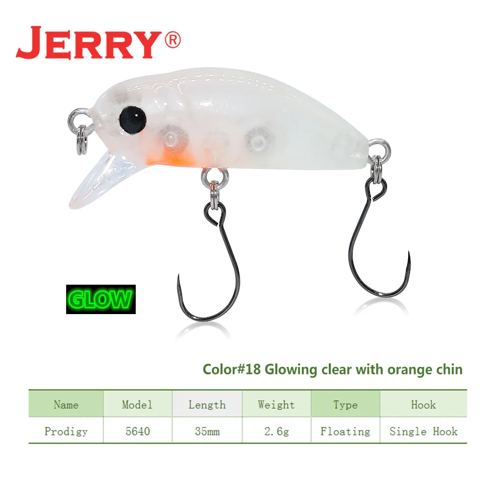 clear glowing Jerry 35 мм 2,6 г спиннинг медленно тонущиеся воблеры кренкбейт Форель Приманка для окуня пресноводный камень рыболовное снасти Оборудование - Цвет: clear glowing