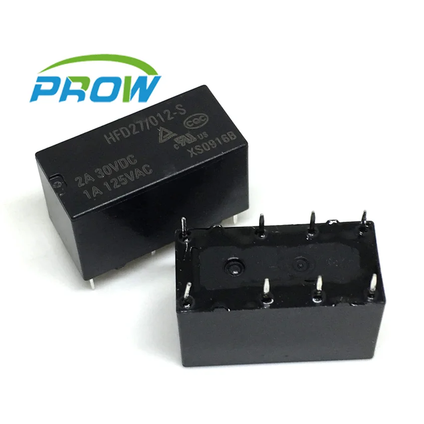 

JRC-27F- HFD27- 005 012 024-S 5V 12V 24V relay 4078 8 feet 8pin 2A Relays AG