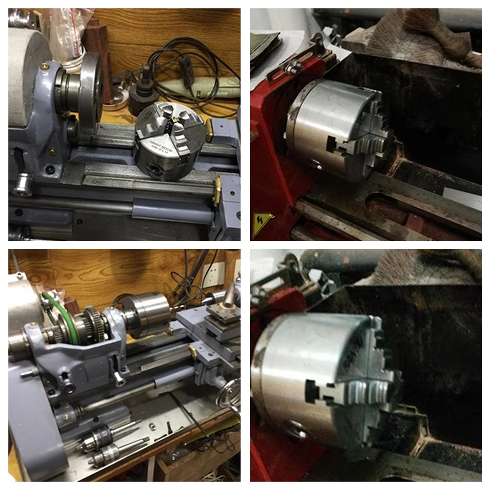 K02-100 50 мм Мини 4 Челюсти CNC сверлильный фрезерный станок Реверсивный