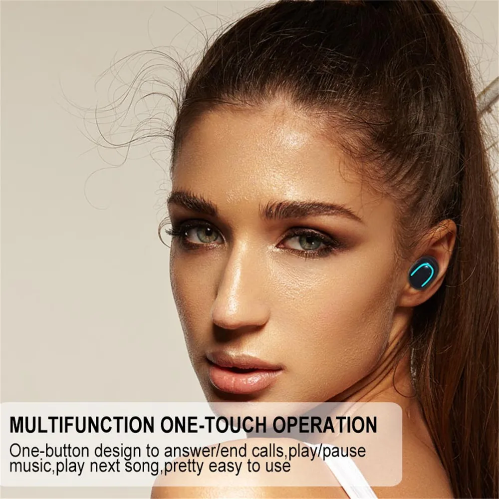 XGODY Q32 TWS беспроводные наушники Bluetooth V5.0 стерео HD микрофон одиночные для iphone Xiaomi phone