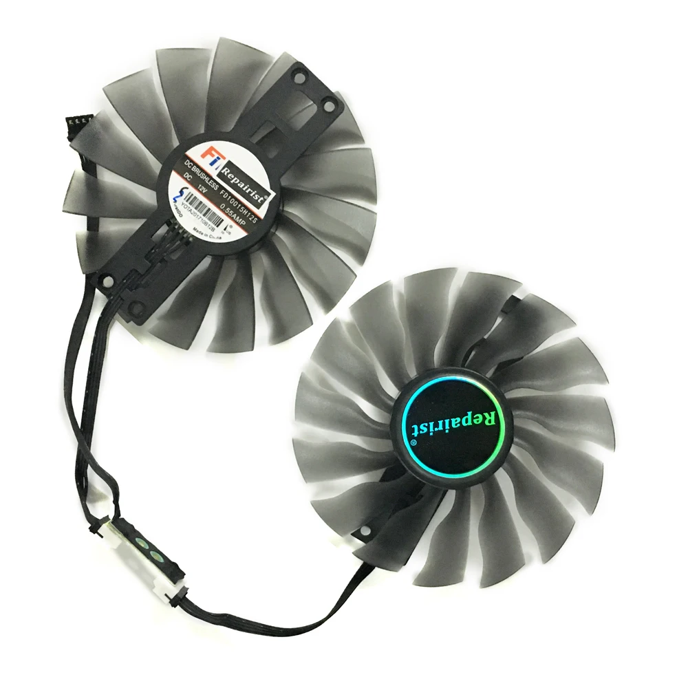 2 шт./компл. 95 мм (100 мм) FD10015H12S вентилятор GTX1080 GTX1070 GPU карты кулер для Palit GTX 1080 1070 GameRock