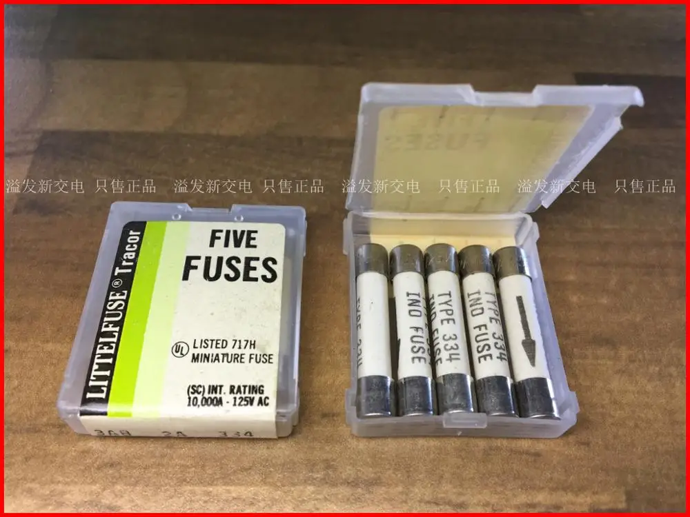 

Оригинальный Новый предохранитель 100% 3AB 334 2A 125V 6X30