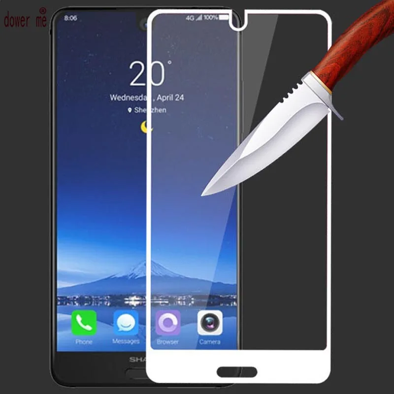 Dower me закаленное стекло 9H Защита экрана для смартфона Sharp Aquos C10 S2 + мягкий чехол из