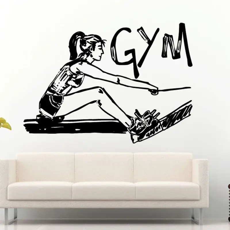 Наклейка с именем для тренажерного зала наклейка фитнеса и кроссфита постеры