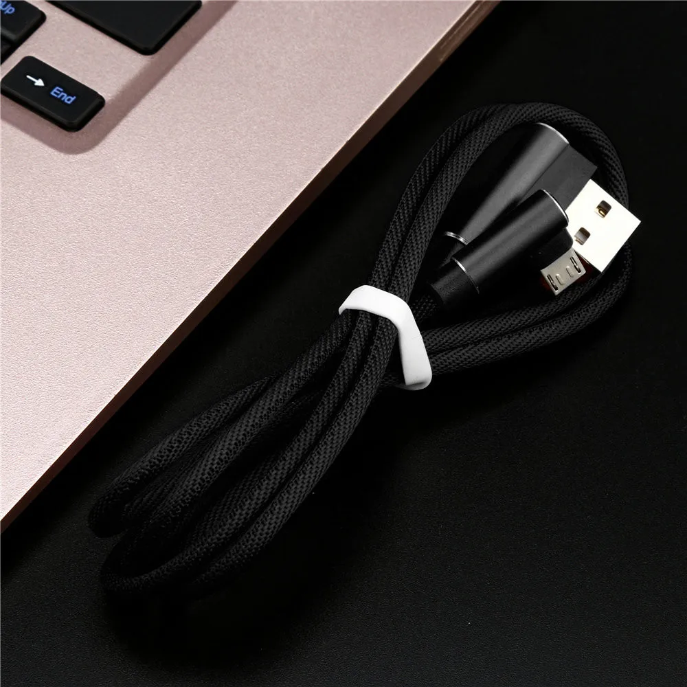 Прямоугольный 1 м пеньковый трос Micro USB универсальный кабель для зарядного устройства кабель для синхронизации данных совместимый с Android смартфон кабели для зарядки
