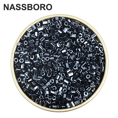GBC15 2 мм серебряные выложенные золотые бусины маленькие стеклянные бусины разделители Miyuki бусины для самостоятельного изготовления ювелирных изделий ожерелье Kralen Bijoux - Цвет: GBC15