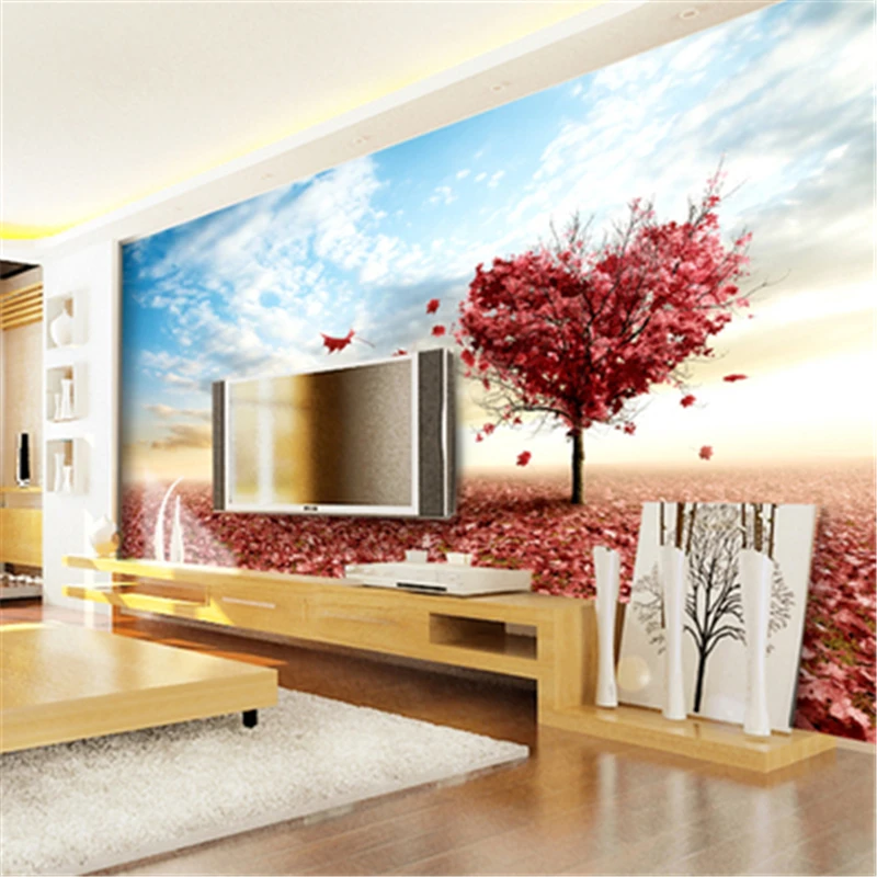 3d обои beibehang для гостиной с диваном кроватью спальной комнаты романтические