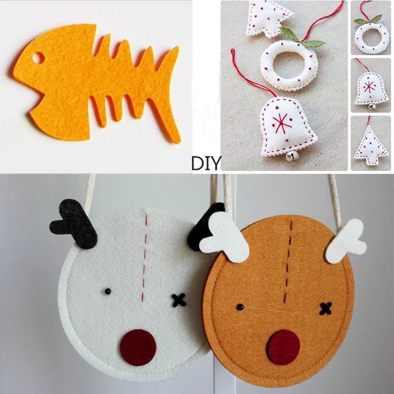 10 шт. 2 мм толстый Войлок нетканый материал DIY Craft для детей домашний декор Швейные