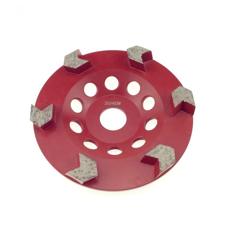 GD34 алмазный шлифовальный круг 5 дюймовый пол коврик с 6 сегментами стрелок для