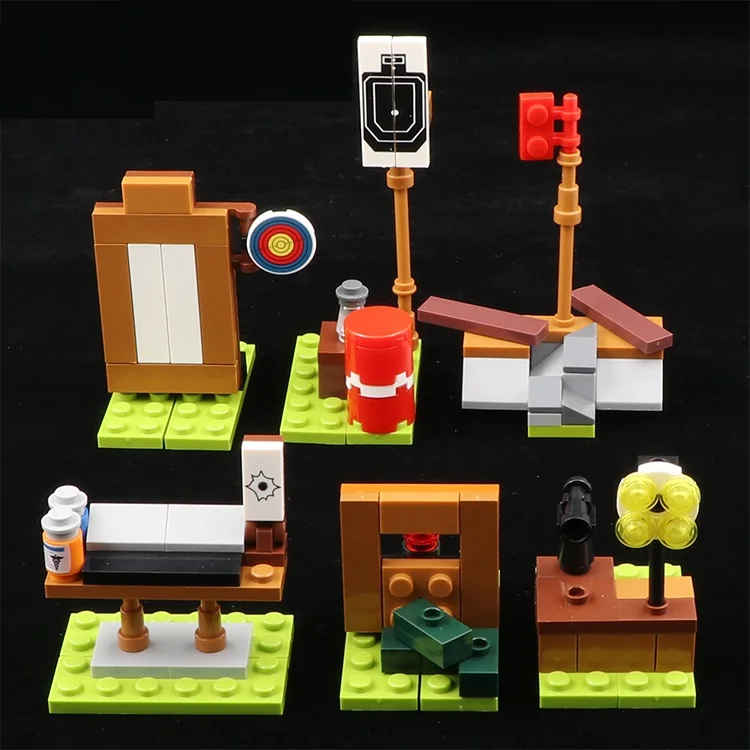 1 комплект PUBG аксессуары для золотого оружия модель оружия Совместимость Playmobil городской спецназ военные строительные блоки мини фигурки оригинальные игрушки