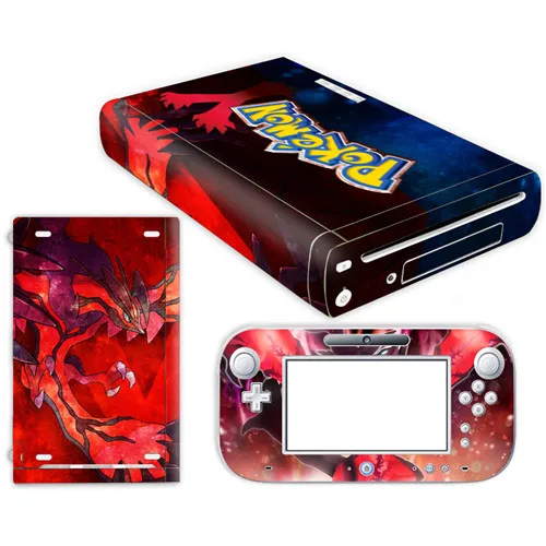 YS-WIIU-0017 Наклейка Pokemon Go Pikachu из кожи для nintendo wii u, чехол для консоли с пультами управления, скины для геймпад для nintendo wii u, наклейка - Цвет: YS-WIIU-0017