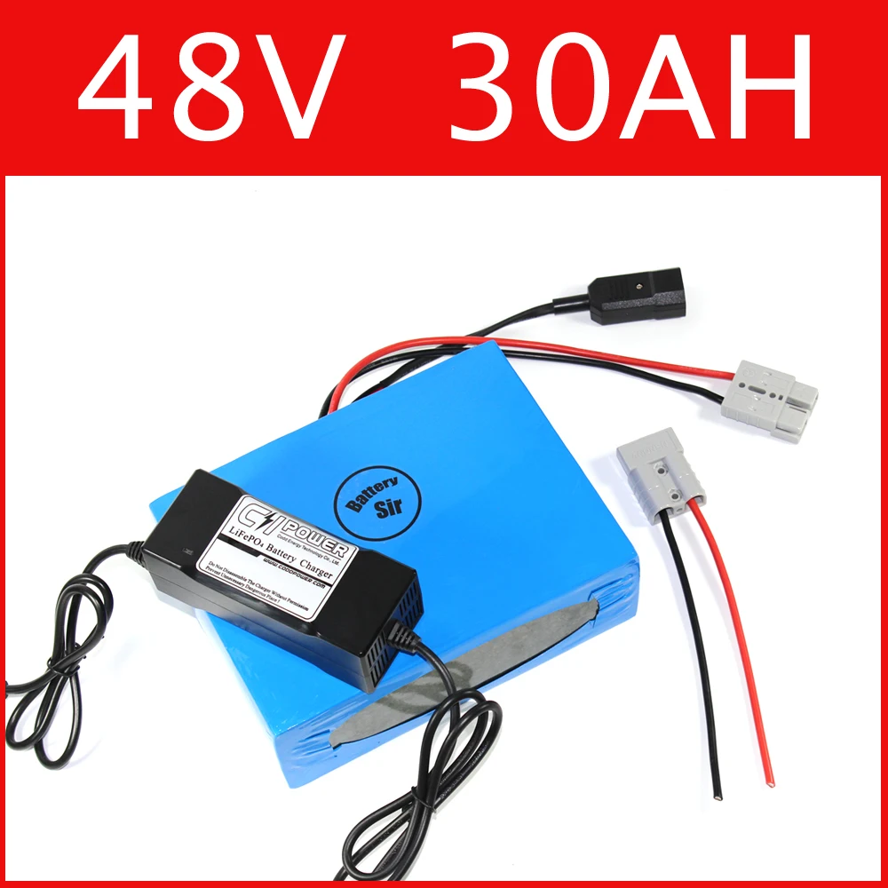 48V 30AH литиевая батарея супер мощность Электрический велосипед 54 6 V комплект