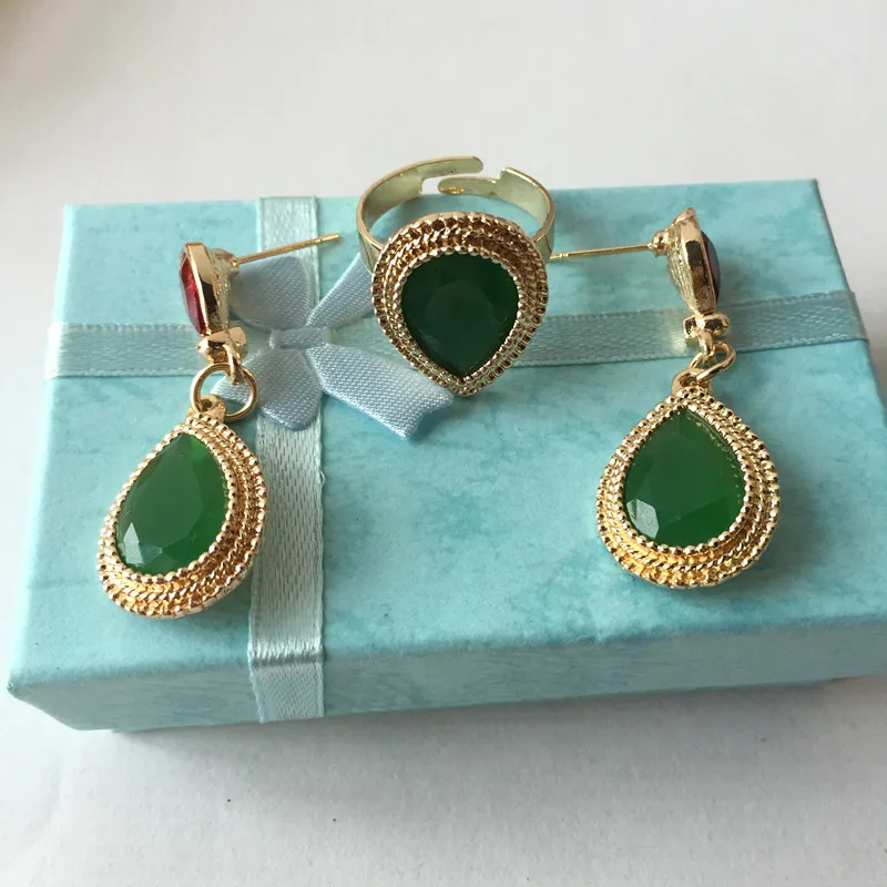 2018 Новый 4 шт./компл. год продаж Марокко Ювелирные наборы Мода Rhinestone 24 К золотой