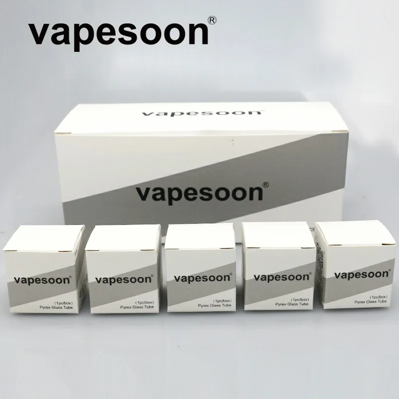 

20pcs Original vapesoon Replacement Pyrex Glass Tube for SMOK TFV8 BABY Tank / RBA 3ml THE BABY BEAST Atomizer Fit AL85 Kit