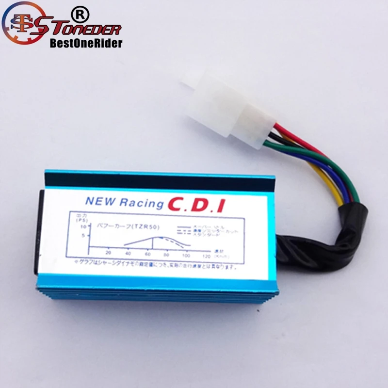 Гонки STONEDER Blue Коробка зажигания CDI 5 штырьков переменного тока для 50 куб. См 70 90 110