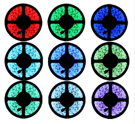

White PCB LED Strip 5050 SMD RGB waterproof IP65 300led Changeable LED Strip String set with 44 keys IR Remote Controller