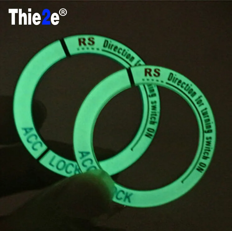 Светящееся алюминиевое кольцо для ключей Стайлинг автомобиля Volkswagen VW Passat b5 b6 Bora