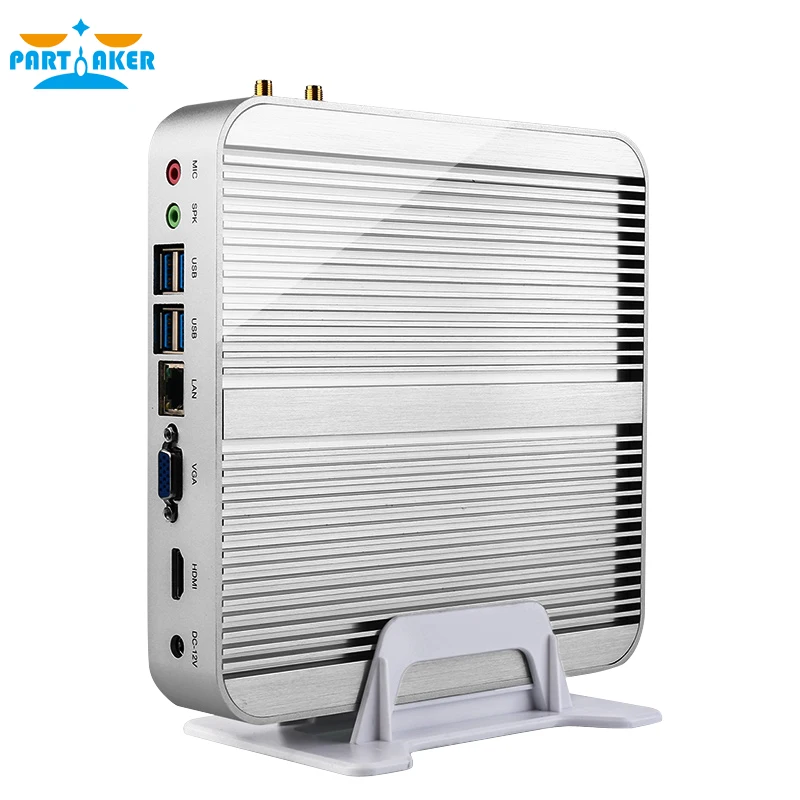 Причастником B11 Skylake мини ПК без вентилятора Win 10 Barebone i7 6500U i5 6200U i3 6100U Intel HD graphics 520 4K
