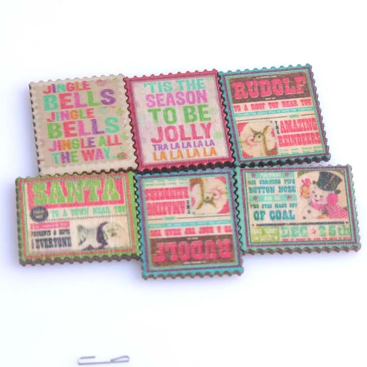 Разноцветный мультяшный рекламный щит квадратный деревянный декоративный