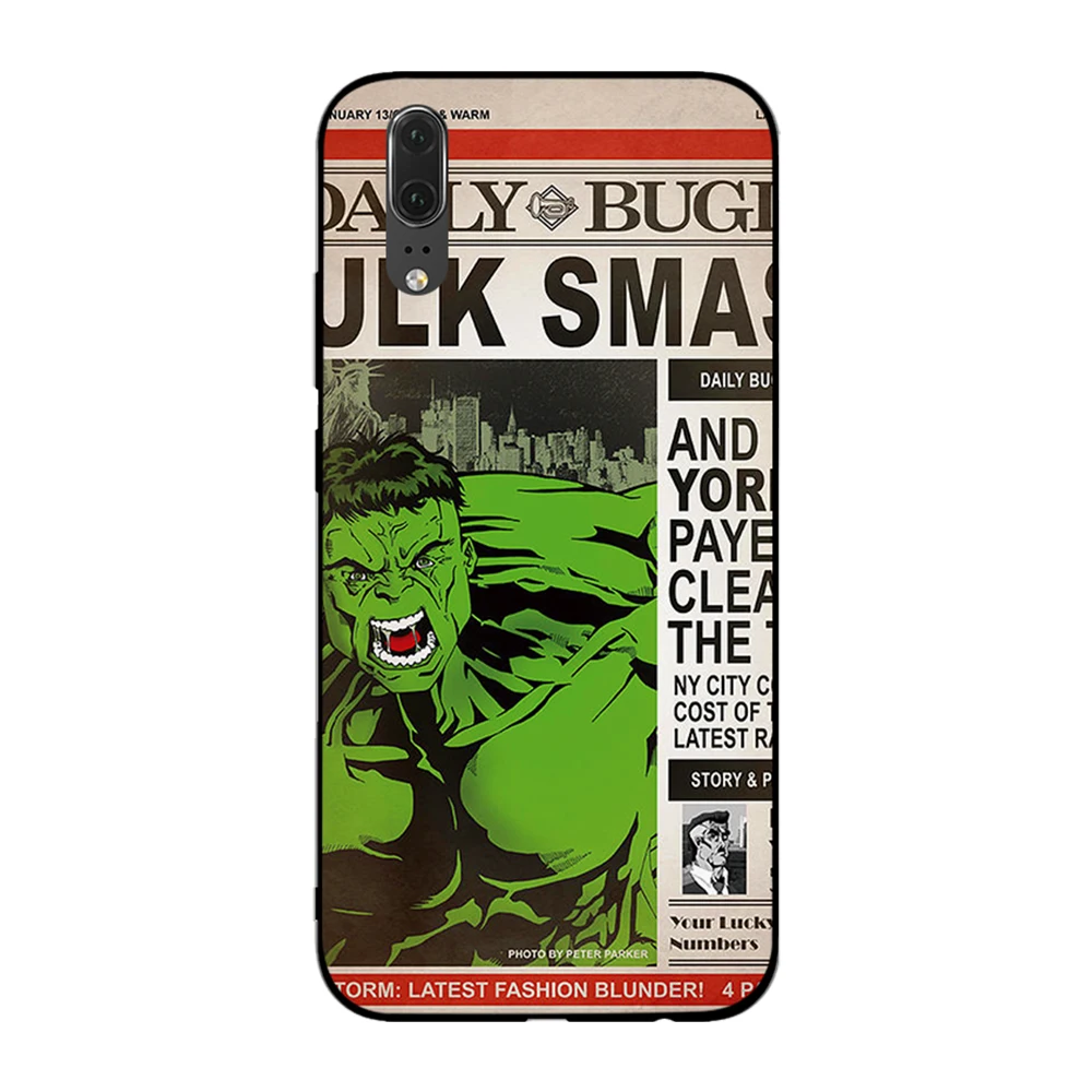 Marvel movie avengers captain America for Huawei P8 P9 P10 P20 P30 Lite Pro P Smart 2016 2019 TPU Soft Silicone | Мобильные телефоны