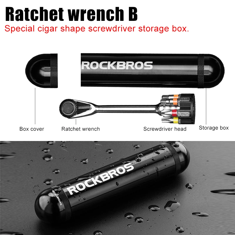ROCKBROS велосипедные Многофункциональные Наборы инструментов для ремонта велосипеда динамометрический ключ Отвертка для велосипеда MTB дорожный велосипед наборы инструментов оборудование