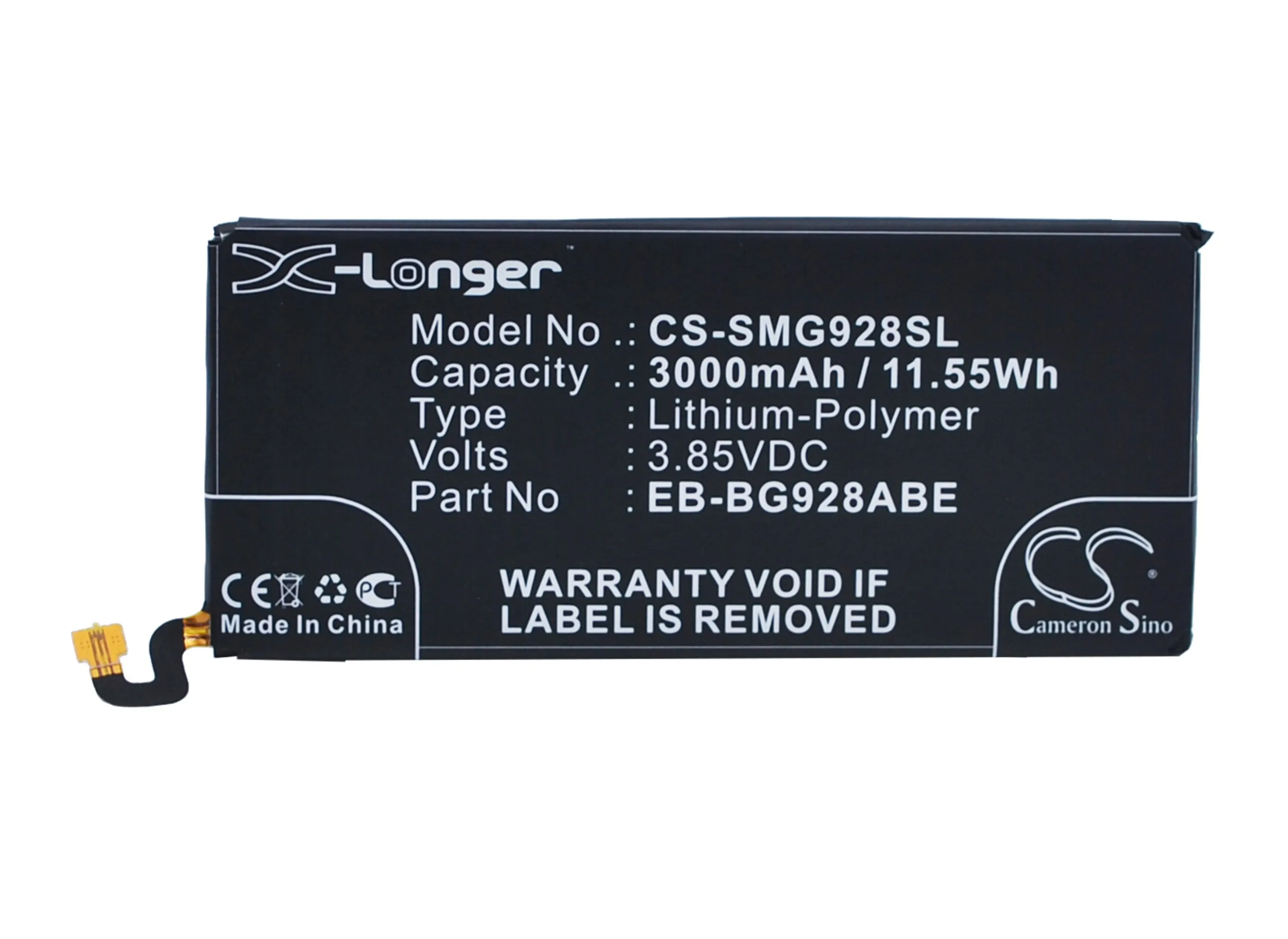 EB BG928ABE батареи Cameron Sino 3000 мАч для Samsung Galaxy S6 Edge Plus G9287 G9287C G928A G928F G928I G928P G928R G928T G928V|3000mah