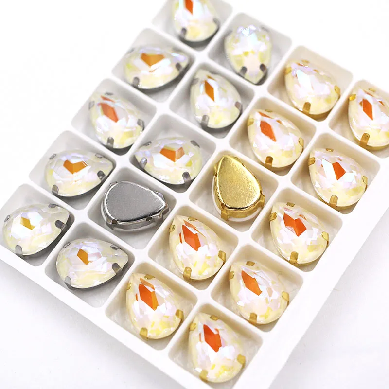 Стразы в форме каплевидной капли для одежды/заколки волос|Стразы| |