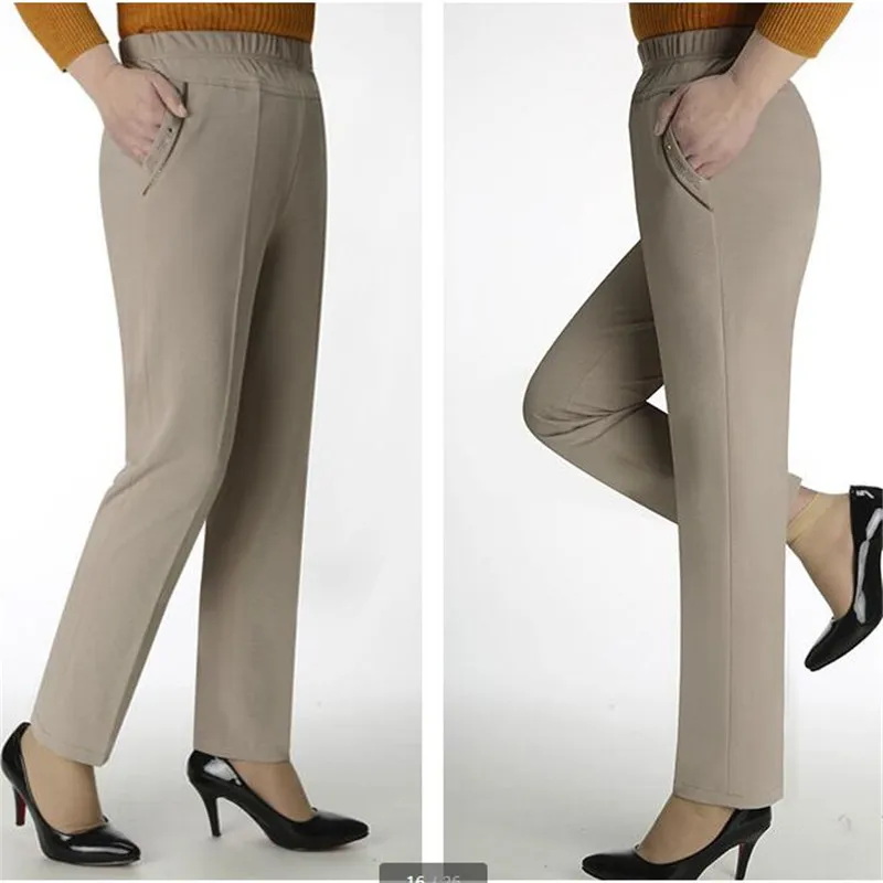 Woman wide pants summer England style plus-size 5XL Women's black Pantalon ancho elegante Pantalones de cuero mujer | Женская одежда
