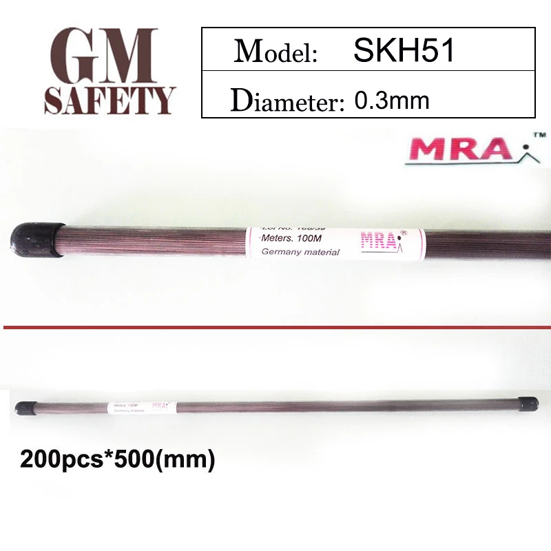 MRA SKH51 of 0.3mm Laser welding Argon arc welding wire for Welders 200pcs in 1 1Tube B012232