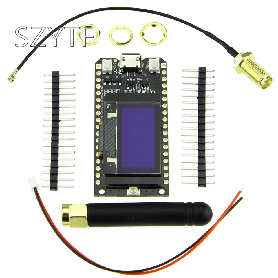 LORA32 868 МГц ESP32 LoRa OLED 0 96 дюйма синий экран Bluetooth WIFI с кабелем | Электронные