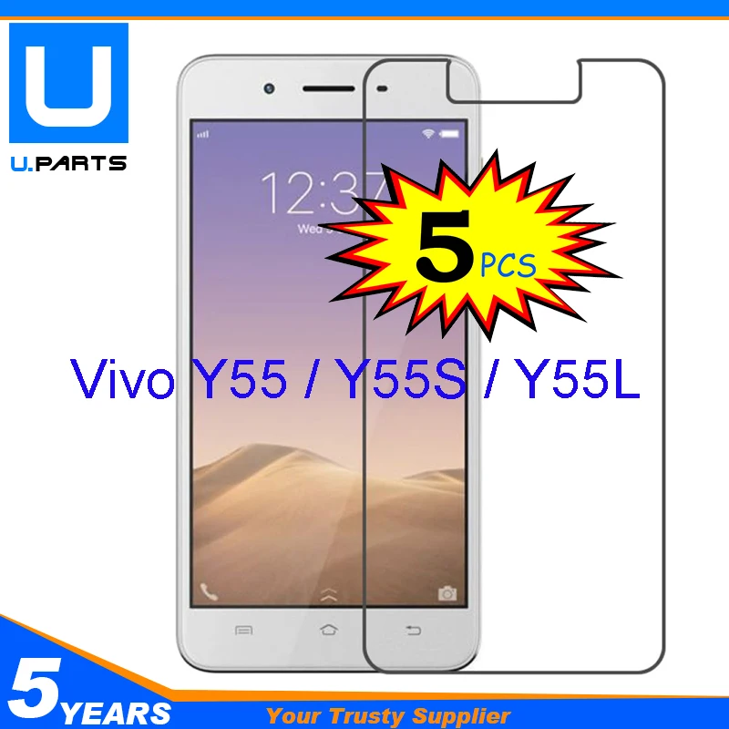 

5PC/Lot Tempered Glass Film For Vivo Y55 / Y55S Y55L Protective Screen Front Protector