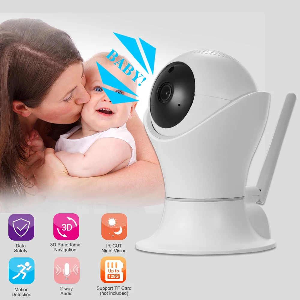 1080P WiFi IP камера 360 градусов панорамная навигация панорамирование/наклон CCTV
